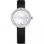 Swarovski 5706663 Matrix Tennis Часовник за жени Swarovski 5706663 Matrix Tennis. Верижка естествена кожа в черен цвят. Кварцов механизъм. Водозащита 5 АТМ (душ).