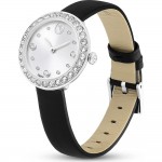 Swarovski 5706663 Matrix Tennis Часовник за жени Swarovski 5706663 Matrix Tennis. Верижка естествена кожа в черен цвят. Кварцов механизъм. Водозащита 5 АТМ (душ).