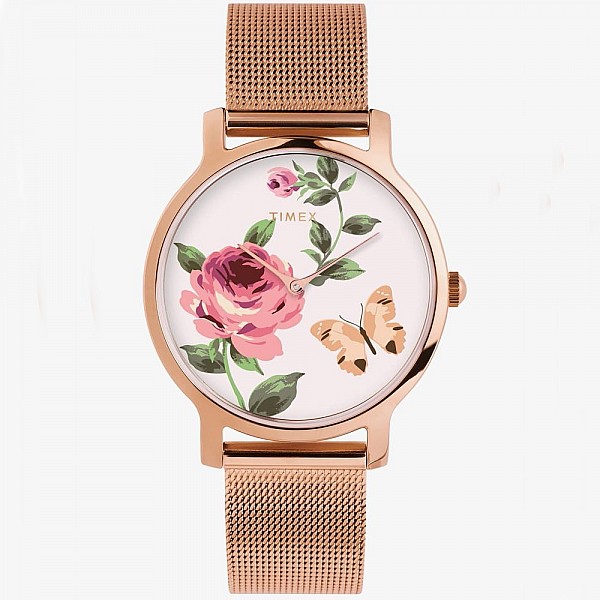 Изображение на часовник Timex Boutique TW2U19000 Floral Rose Gold