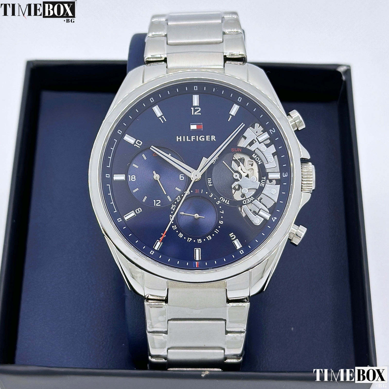Tommy Hilfiger Baker 1710448 | Сребрист часовник за мъже