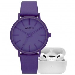 Watx and Colors Ladies Purple + Earbuds