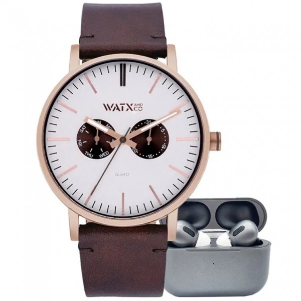 Изображение на Watx and Colors Chronograph Brown/Rose Gold + Earbuds