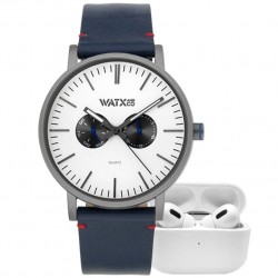 Watx and Colors Chronograph Blue/White + Earbuds