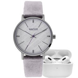 Watx and Colors Ladies Gray + Earbuds