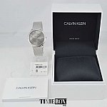 Calvin Klein Minimal Slim Grey Mesh Steel K3M21124