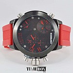 Cepheus Triple Time Zone Oversized Red CP902-624