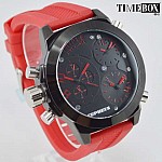 Cepheus Triple Time Zone Oversized Red CP902-624