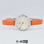 Orla Kiely Ivy Watch OK2013 Slim Orange Leather