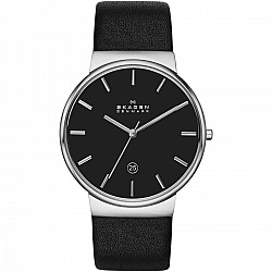 Skagen Ancher Refined Black Leather SKW6104