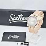 Sixties Multifunction Rose Gold Jacket Mesh Strap SIX600RGME-02