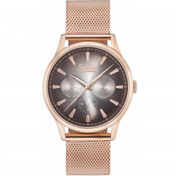 Sixties Multifunction Rose Gold Jacket Mesh Strap SIX600RGME-02