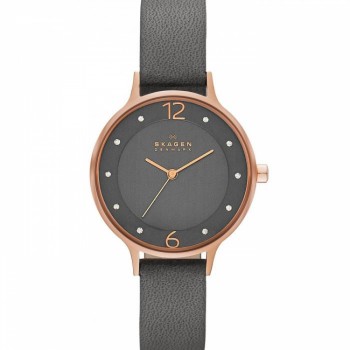 Skagen Anita Gray Leather SKW2267