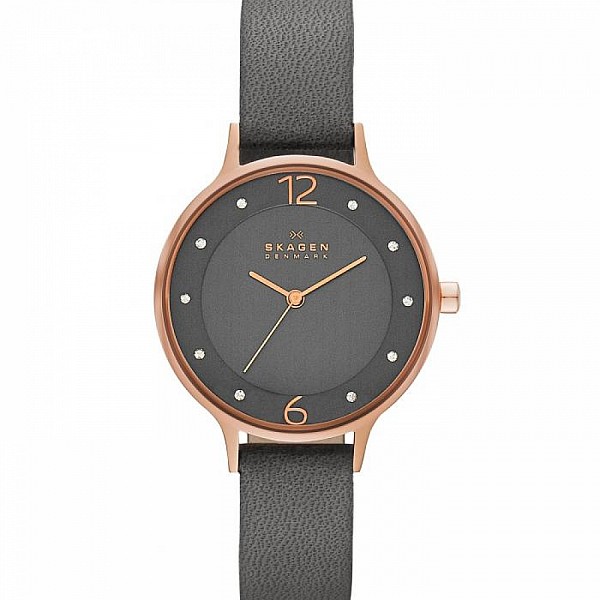 Skagen Anita Gray Leather SKW2267