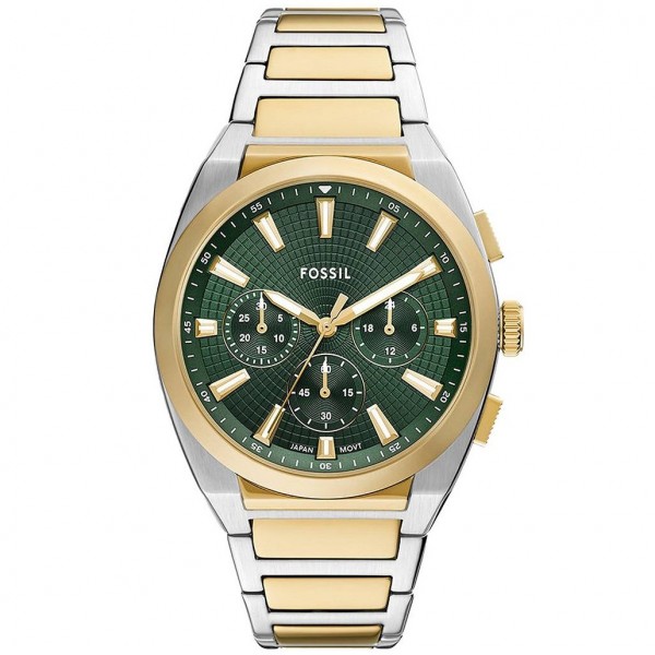 Часовник за мъже Fossil FS6106 Everett. Верижка метална в златист цвят. Кварцов механизъм. Водозащита 5 АТМ (душ).