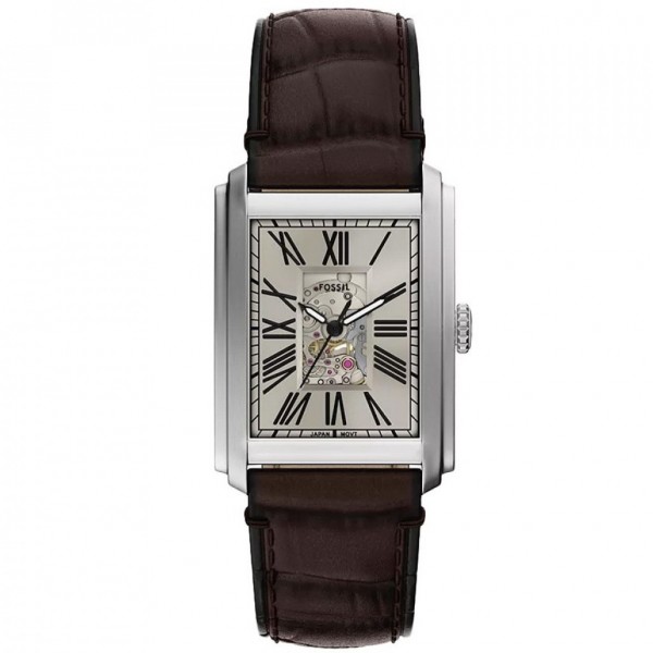 Fossil ME3272 Carraway Часовник за мъже Fossil ME3272 Carraway. Верижка естествена кожа в кафяв цвят. Кварцов механизъм. Водозащита 5 АТМ (душ).
