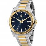 Часовник за мъже Maserati R8853152001 Velocità. Верижка метална в златист цвят. Автоматичен механизъм. Водозащита 5 АТМ (душ).