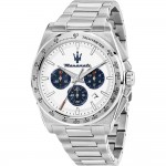 Часовник за мъже Maserati R8873652007 Velocità. Верижка метална в сребрист цвят. Автоматичен механизъм. Водозащита 10 АТМ (плуване).