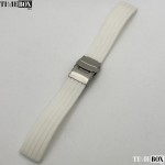 Изображение на Силиконова каишка 20мм за мъжки часовник бял 019