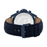 Tommy Hilfiger 1710655 Jax Часовник за мъже Tommy Hilfiger 1710655 Jax. Верижка естествена кожа в син цвят. Кварцов механизъм. Водозащита 5 АТМ (душ).