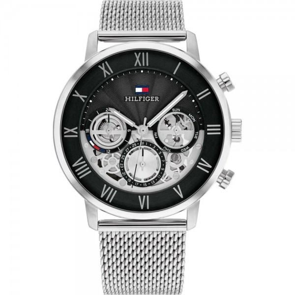 Tommy Hilfiger 1710708 Legend Часовник за мъже Tommy Hilfiger 1710708 Legend. Верижка метална в сребрист цвят. Кварцов механизъм. Водозащита 5 АТМ (душ).