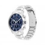 Часовник за мъже Tommy Hilfiger 1710728 Oxford. Верижка метална в сребрист цвят. Кварцов механизъм. Водозащита 3 АТМ (водни пръски).
