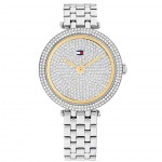 Часовник за жени Tommy Hilfiger 1782722 Natalie. Верижка метална в сребрист цвят. Кварцов механизъм. Водозащита 3 АТМ (водни пръски).