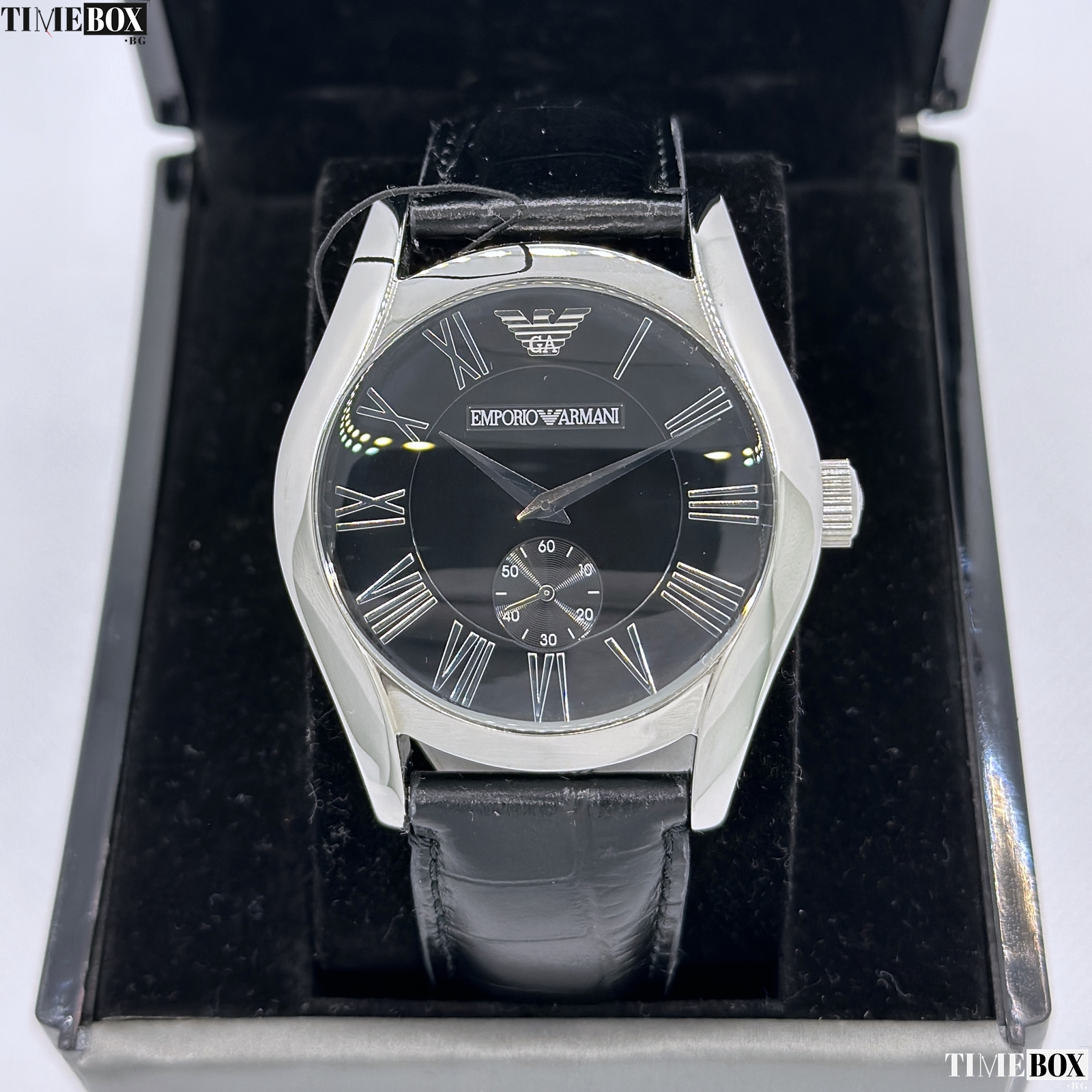 Emporio Armani AR0643 Valente Classic | Черен часовник за мъже