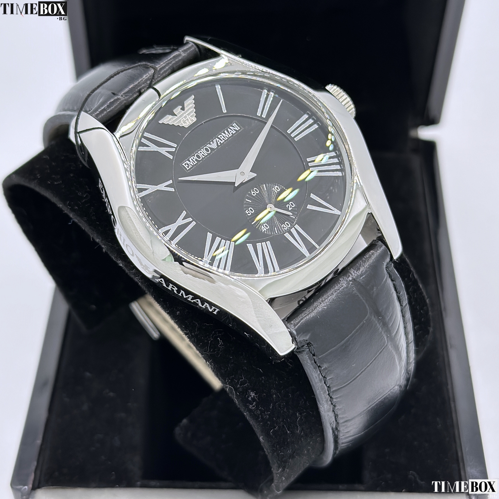 Emporio Armani AR0643 Valente Classic | Черен часовник за мъже
