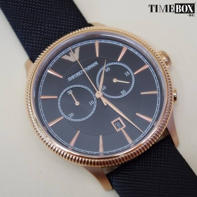 Emporio Armani AR1792 Alpha Chronograph | Черен часовник за мъже