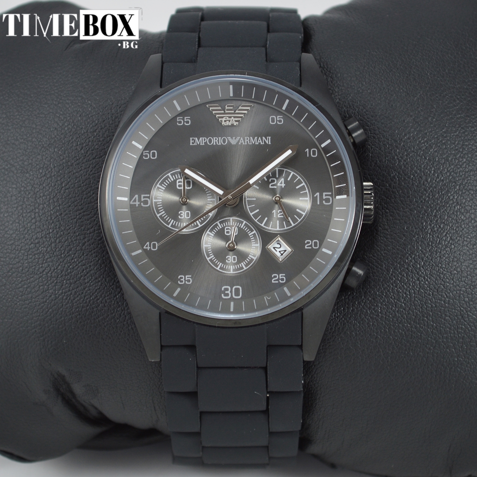 Emporio Armani AR5889 Sportivo Chronograph | Черен часовник за мъже