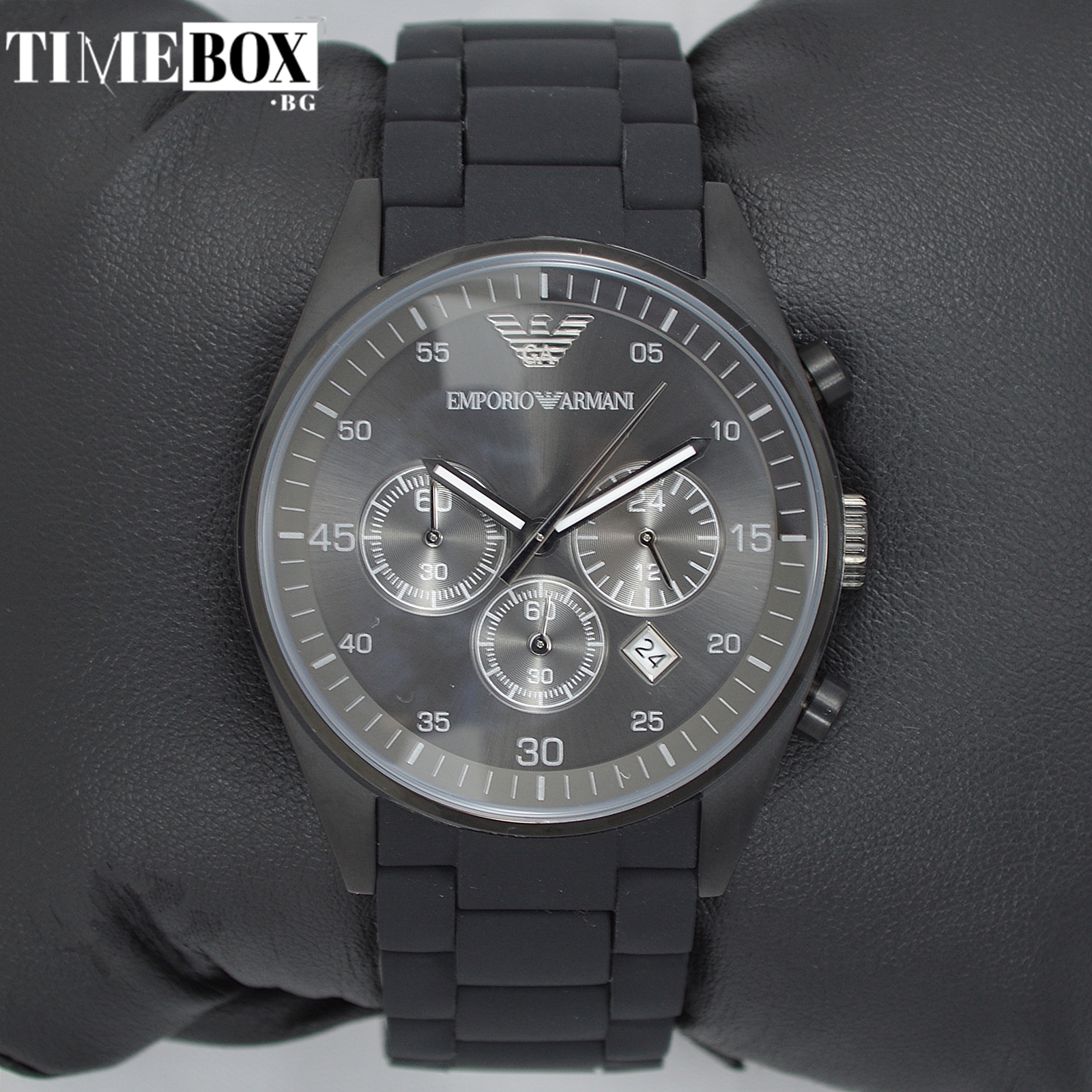Emporio Armani AR5889 Sportivo Chronograph | Черен часовник за мъже