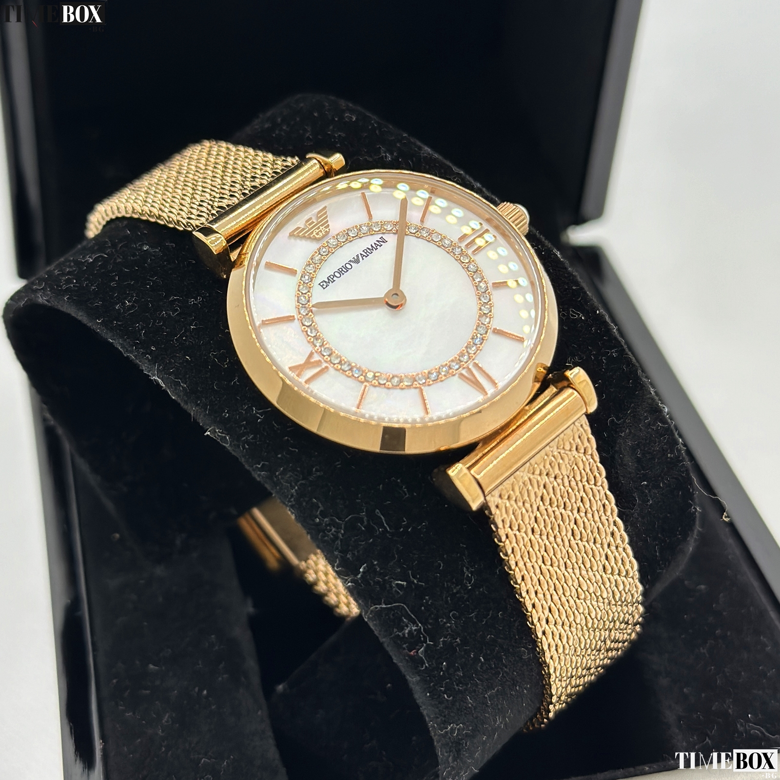 Emporio Armani AR11320 Gianni T-Bar Gold | Златист часовник за жени
