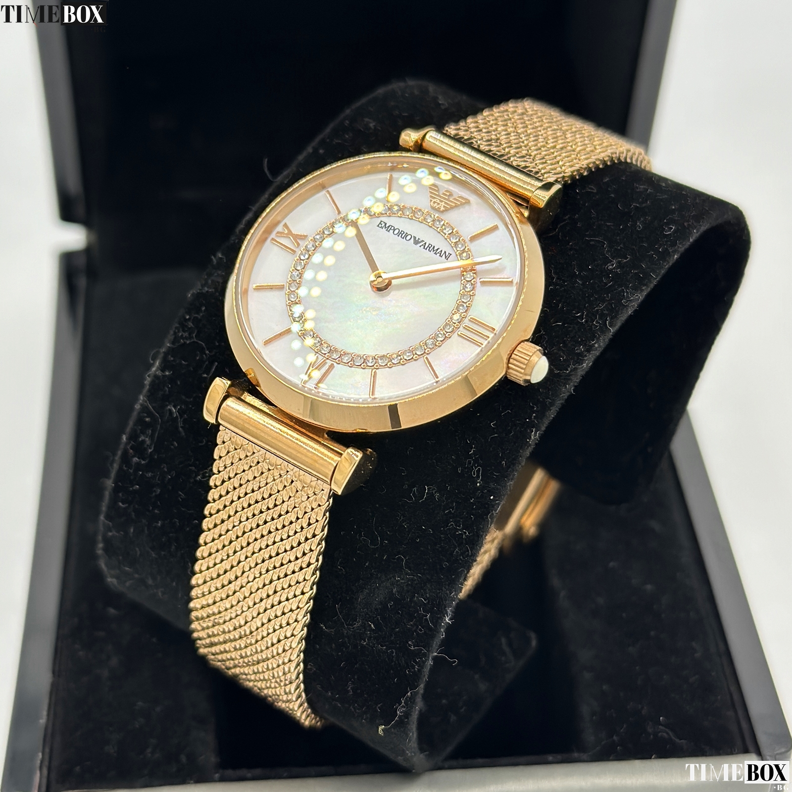 Emporio Armani AR11320 Gianni T-Bar Gold | Златист часовник за жени