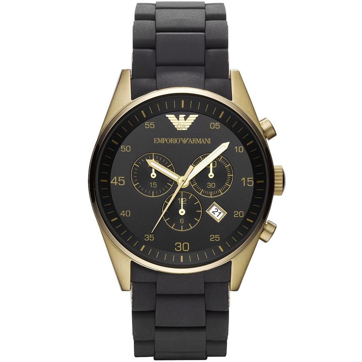 Emporio Armani AR8023 Sportivo Chronograph | Черен часовник за мъже