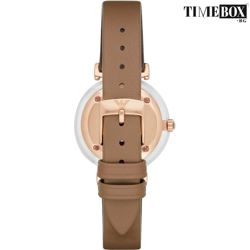 Emporio Armani AR11040 Gianni T-Bar Madreperla | Кафяв часовник за жени