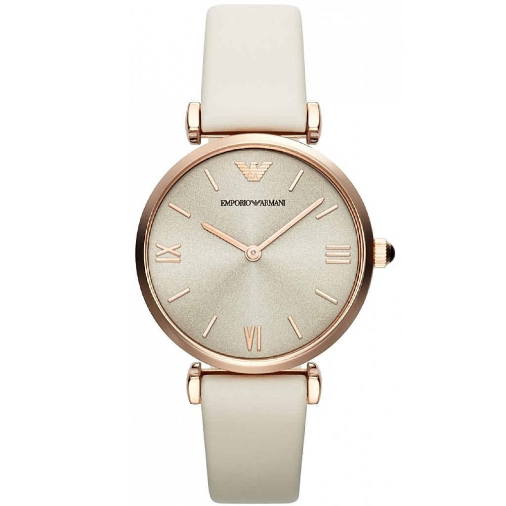 Emporio Armani AR1769 Gianni T-Bar | Бежов часовник за жени