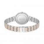 Hugo Boss 1502706 Essena Часовник за жени Hugo Boss 1502706 Essena. Верижка метална в златист цвят. Кварцов механизъм. Водозащита 3 АТМ (водни пръски).