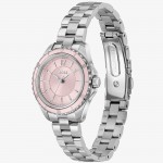 Часовник за жени Hugo Boss 1502847 Sage. Верижка метална в сребрист цвят. Кварцов механизъм. Водозащита 3 АТМ (водни пръски).