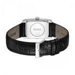 Hugo Boss 1514277 Principle Часовник за мъже Hugo Boss 1514277 Principle. Верижка естествена кожа в черен цвят. Кварцов механизъм. Водозащита 3 АТМ (водни пръски).