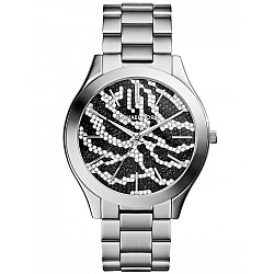 Michael Kors MK3314 Slim Runway Crystals Zebra