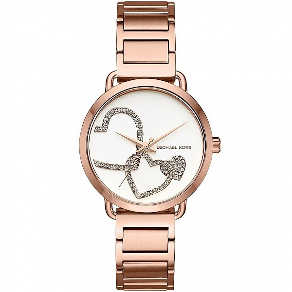 Michael Kors MK3825 Portia Rose Gold Hearts