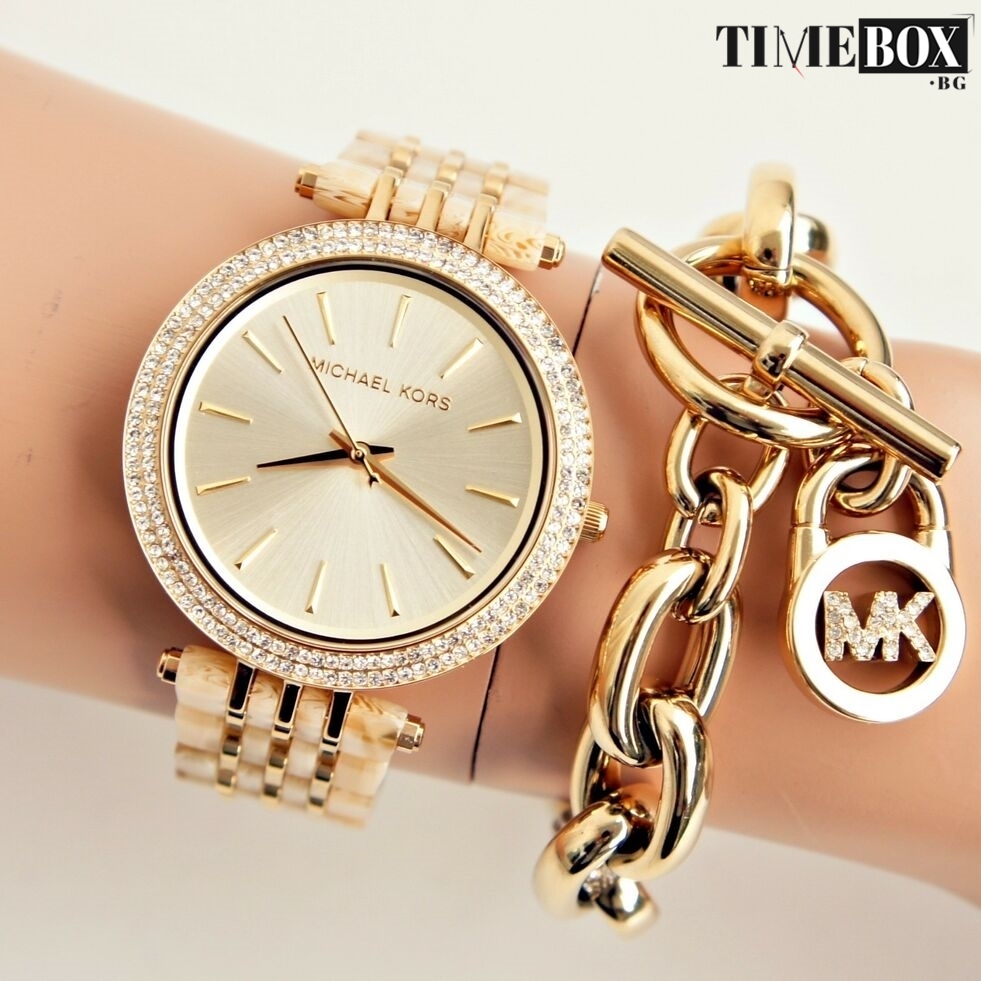 Michael Kors MK4325 Darci Glitz | Златист часовник за жени | Timebox.bg