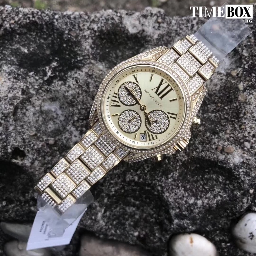 Michael Kors MK6494 Parker Mother of Pearl Gold | Златист часовник за жени