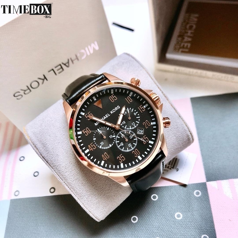 Michael Kors MK8535 Gage Chronograph | Черен часовник за мъже