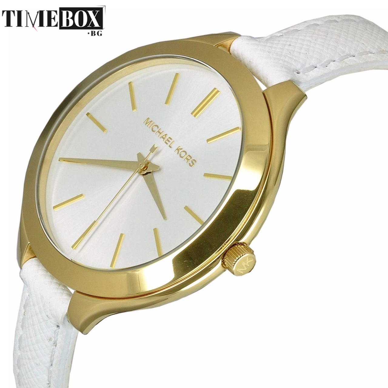 Michael Kors MK2273 Slim Runway | Бял часовник за жени
