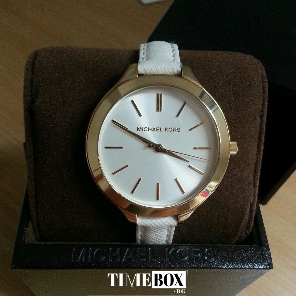 Michael Kors MK2273 Slim Runway | Бял часовник за жени