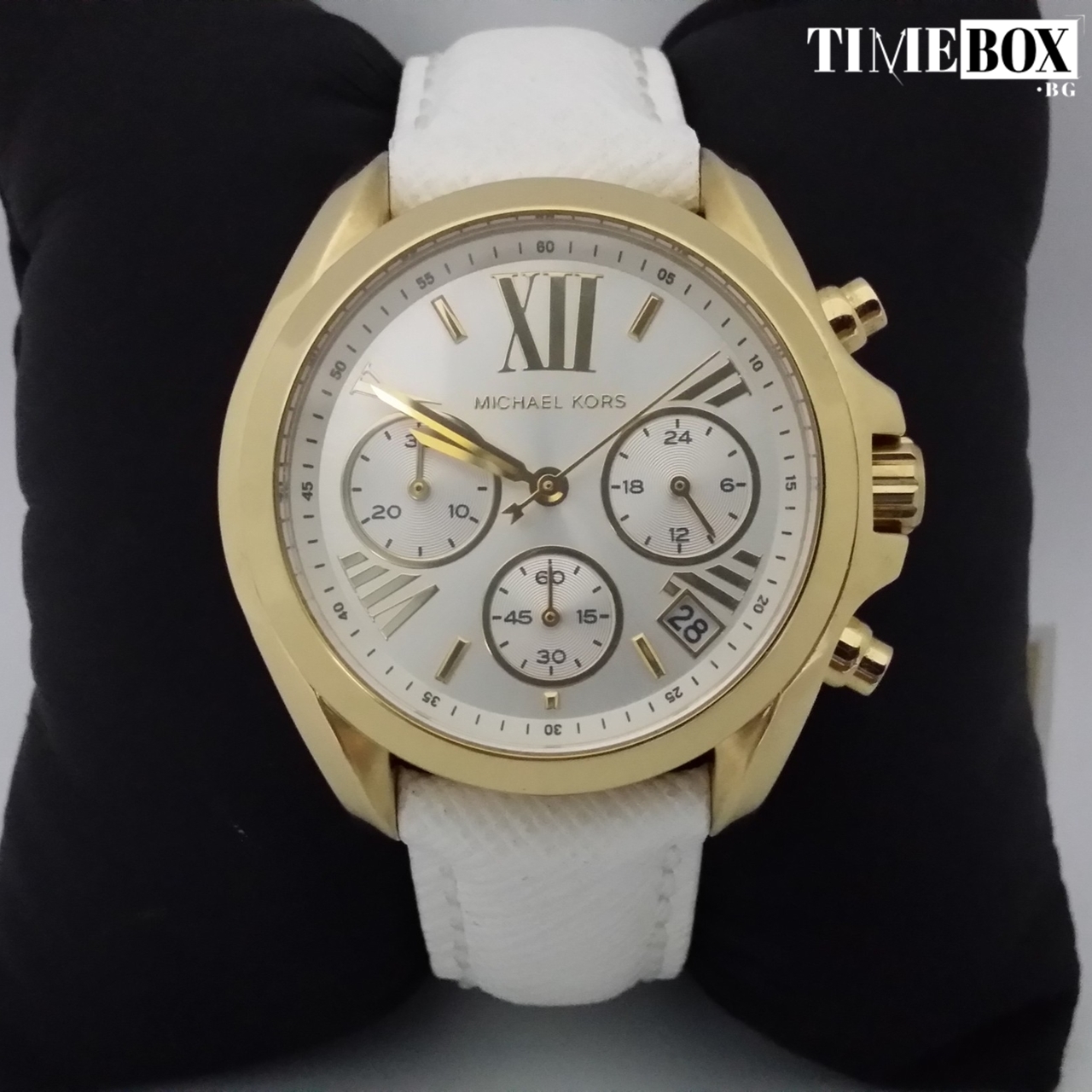 Michael Kors MK2302 Bradshaw Mini Chronograph | Бял часовник за жени