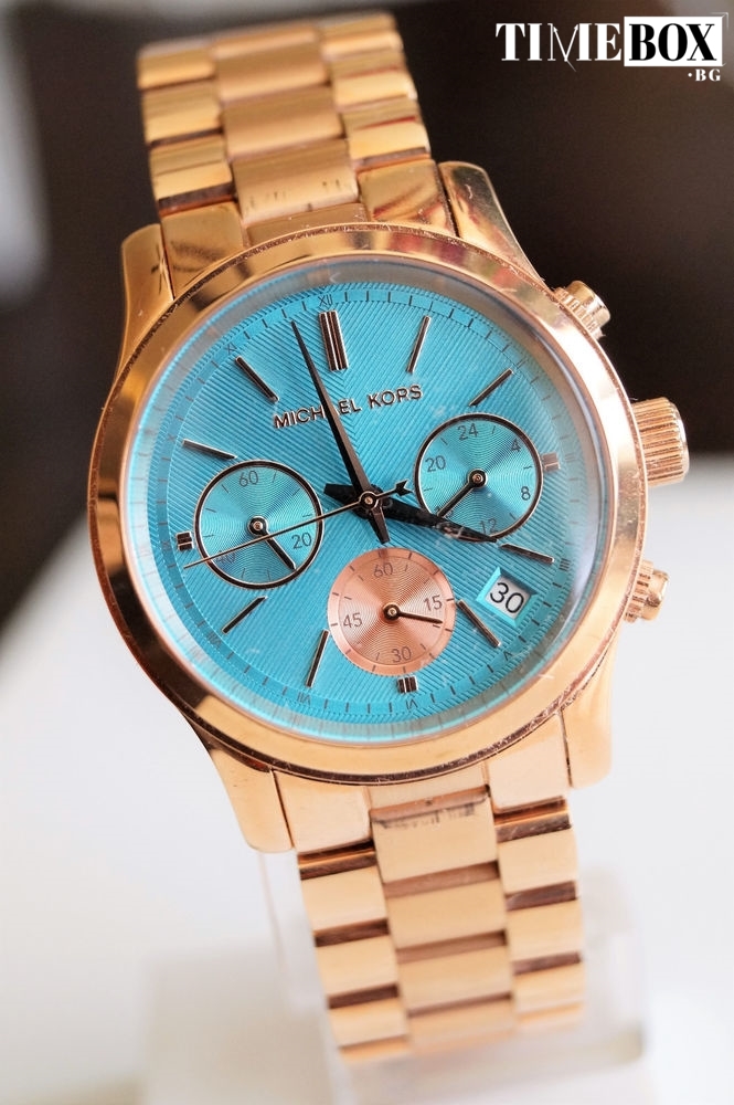 Michael Kors MK6164 Runway Chronograph | Златист часовник за жени